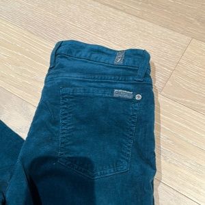 Seven (7) For All Mankind Corduroy pants sz27 - emerald color